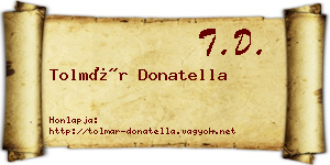 Tolmár Donatella névjegykártya